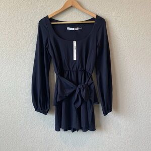 Susana Monaco Black Tie front romper